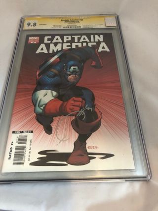 Captain America 25 Marvel Comics 4/07 Cgc 9.  8 Signed By Joe Quesada