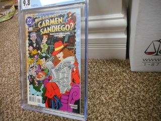 Where in the World is Carmen Sandiego 1 cgc 9.  8 San Diego DC 1996 1st appearance 2