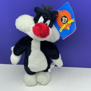 Looney Tunes Sylvester The Cat Stuffed Animal Plush 1998 Wb Ace Nwt Tags Vintage