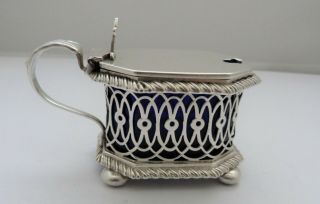 1899 Victorian - Solid Silver - Mustard Pot - William Hutton & Sons Ltd - 113 Gr