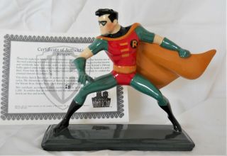 Rare 1995 Robin (batman) Collectible Ceramic Figure Warner Bros Studio Store