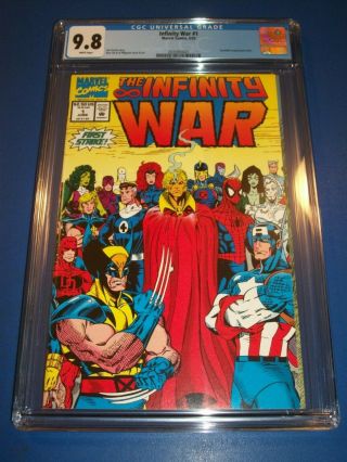 Infinity War 1 Thanos Warlock Avengers Cgc 9.  8 Nm/m Gorgeous Gauntlet Wolverine