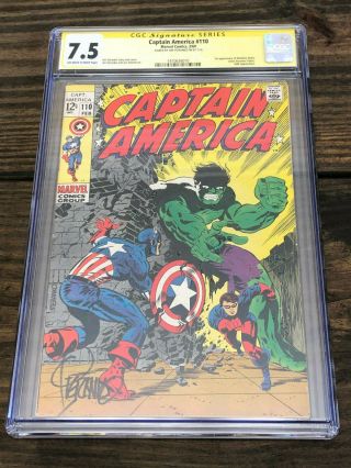 Captain America 110 - Cgc 7.  5 Signature Series - Jim Steranko - 1st Madame Hydra