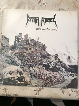Death Angel The Ultra - Violence Lp Vinyl Metal 1987 Inc Inner