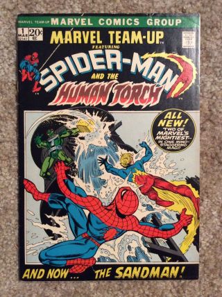 Marvel Team - Up 1 Spider - Man And The Human Torch 1972 Marvel Comics (see Photos)