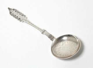 Silver Serving Spoon.  Denmark,  1898.
