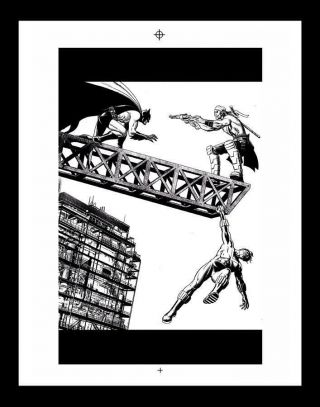 Brian Bolland Batman Gotham Knights 17 Rare Production Art Cover Art