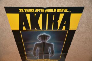 Akira by Katsuhiro Otomo 1988 Epic Comics Promotional Poster 3