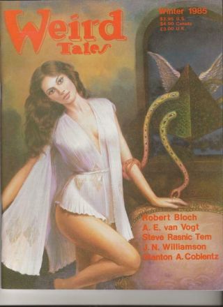 Weird Tales (1985) 1st Robert Bloch Jn Williamson Ae Van Vogt John Wyndham S Tem