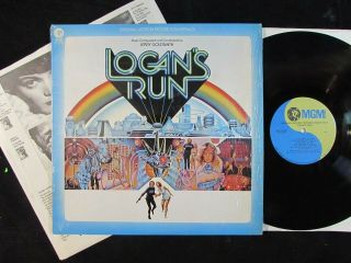 Logan’s Run Jerry Goldsmith Us Lp Sci - Fi Soundtrack Mg - 1 - 5302 Nm/shrink