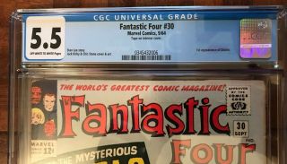 Rare Fantastic Four 30 Cgc 5.  5 1st Appearance Of Diablo Key Book