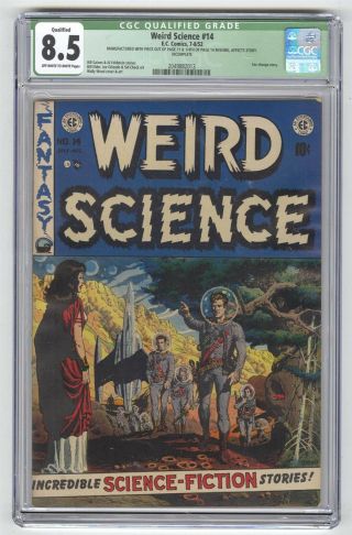 Weird Science 14 Cgc 8.  5 Ec Comic Sex Change Story Golden Age 10c