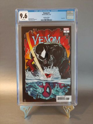 Venom 1 Cgc 9.  6 Nm,  1:500 Variant Cover Todd Mcfarlane Remastered Color Edition