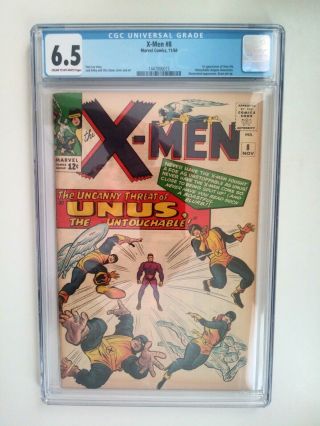 Cgc The X - Men 8 6.  5 Stan Lee Jack Kirby Issue Comic Book Wow Classic Cover 1964