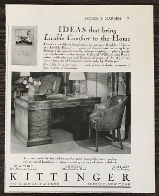 1940 Kittinger Furntiure Buffalo Ny Print Ad Ideas That Bring Livable Comfort