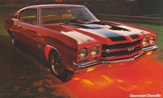Vintage Factory Issued 1970 Chevelle Ss 396/454 Sales Brochure/poster