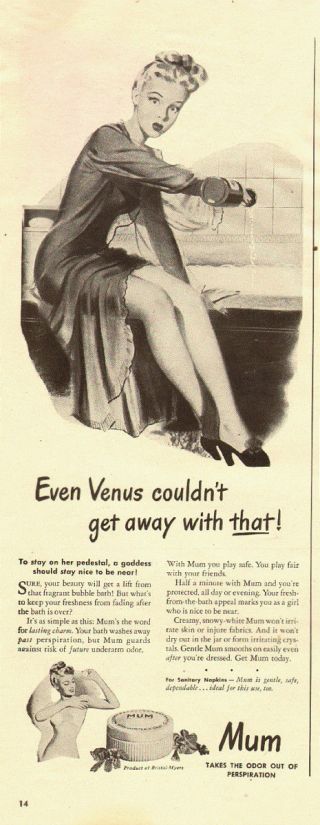 1946 Vintage Ad Mum Ladies 
