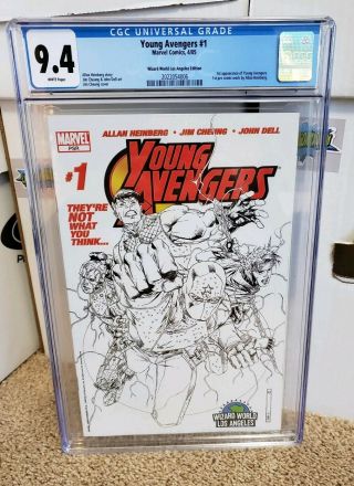 Young Avengers 1 Cgc 9.  4 Wizard World Sketch Variant 1st Kate Bishop