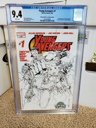YOUNG AVENGERS 1 CGC 9.  4 WIZARD WORLD SKETCH VARIANT 1st KATE BISHOP 2