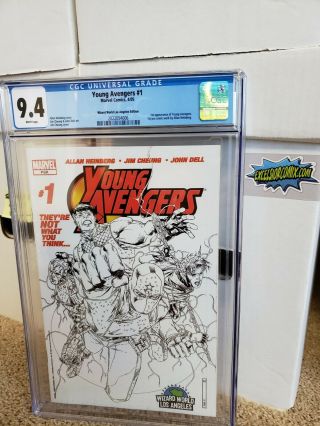 YOUNG AVENGERS 1 CGC 9.  4 WIZARD WORLD SKETCH VARIANT 1st KATE BISHOP 3
