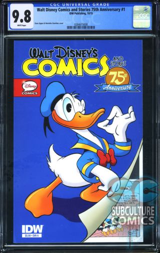 Walt Disney Comics & Stories 75th Anniversary Special 1 - Cgc 9.  8 -