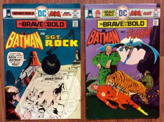 Brave And The Bold 124 - 131 Complete 1976 Set