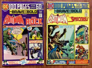 Brave And The Bold 116 - 123 Complete 1975 Set