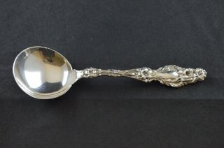 Whiting Division Lily Sterling Silver Bouillon Soup Spoon - 5 " - No Mono