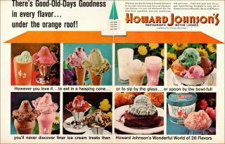 1965 Vintage Travel Ad Howard Johnson 
