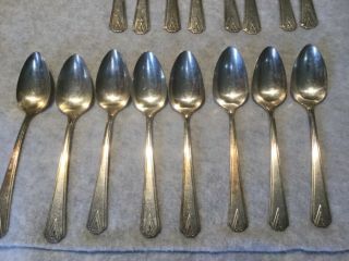 Vintage Deauville by Community Plate Silver Plate Flatware Service for 8 2