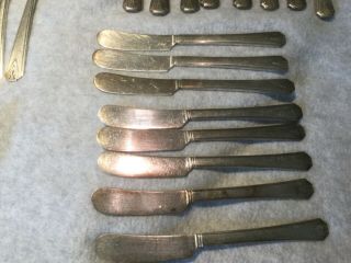 Vintage Deauville by Community Plate Silver Plate Flatware Service for 8 4