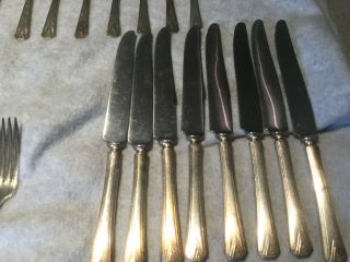 Vintage Deauville by Community Plate Silver Plate Flatware Service for 8 5