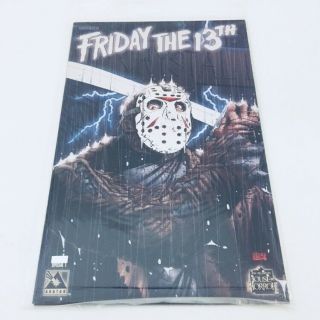 Friday The 13th Special 1 Platinum Foil Avatar 2005 Signed Poster Polybagged Nm