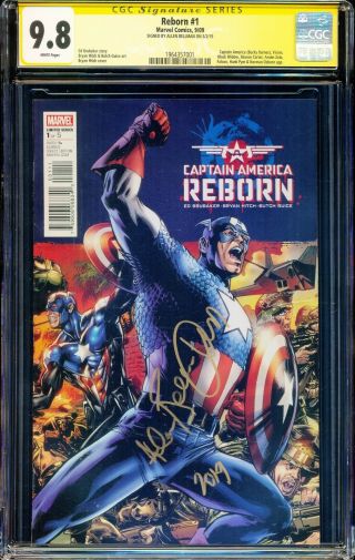Signed Allen Bellman Captain America Reborn 1 Cgc Ss 9.  8 Classic Ed Brubake