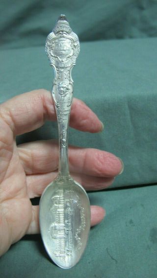 Vntg Sterling Silver Souvenir Spoon St Louis World 