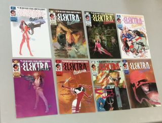 Elektra 1 - 8 Complete 1 2 3 4 5 6 7 8 Full Set Marvel Comics 1986 1987