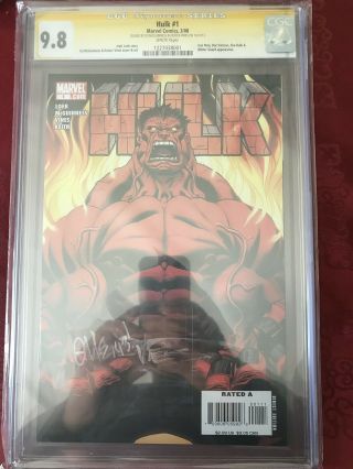 Red Hulk 1 Cgc Ss 9.  8 White Pages Signed Ed Mcguinness & Dexter Vines Immortal