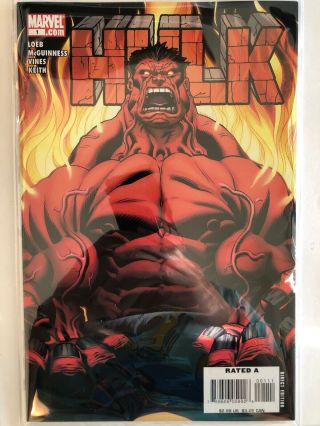 Hulk Volume 3 1 Marvel Comics (mar,  2008) 1st Appearance Red Hulk Nm - 9.  6 Ross