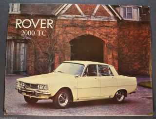 1967 Rover 2000 Tc Sales Brochure Folder 67