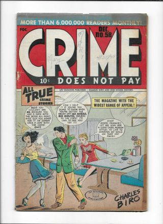 Crime Does Not Pay 58 [1947 Gd - ] Slapping Girl Cover