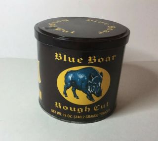 Vintage Blue Boar Rough Cut Tobacco Tin 3