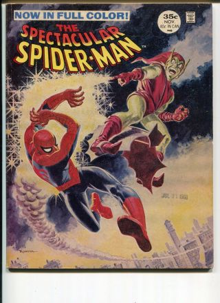Spectacular Spider - Man 2 Fn - Vf Lee Romita C/a Green Goblin C/s 1968