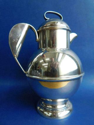 Art Deco Silver Plated Hot Water Chocolate Pot Angus & Coote 1920s