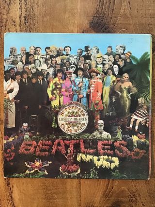 The Beatles Sgt Peppers Lonely Hearts Club Band 12” Vinyl Lp 1967 Mono Xex637 - 1