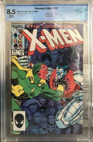 Uncanny X - Men 191 - 1st Appearance Of Nimrod In Cameo - Cbcs 8.  5