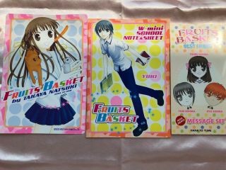 Fruits Basket Sticky Note Plastic Sheet Notebook Set Of 3 Hana To Yume Official
