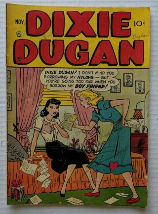 Dixie Dugan Vol.  3 No.  4 Golden Age Comic Book 1952 4 Gga Teen Lingerie Ads