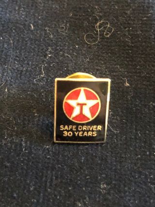 Vintage Texaco Service Pin Safe Driver No Accident 30 Year Oil & Gas