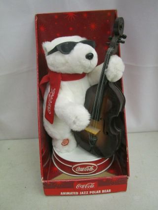 1999 Coca - Cola Brand Animated Jazz Polar Bear