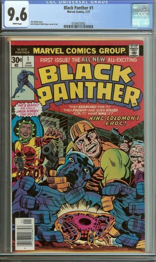 Black Panther 1 Cgc 9.  6 Marvel Comic Key 1st Solo Series White Pages
